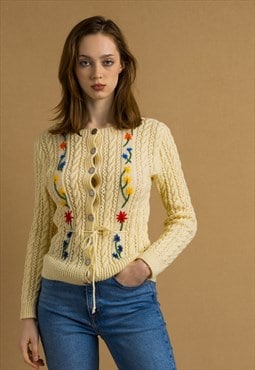 West Germany Cardigan Handmade Wool Cardigan 6930