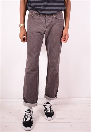JUST CAVALLI MENS VINTAGE JEANS W35 L34 BROWN 90S