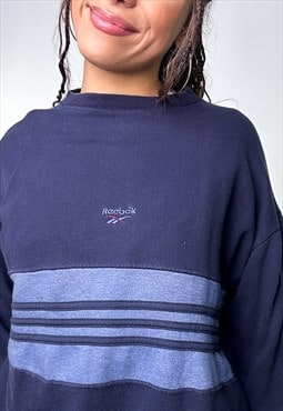 Dark Navy Blue 90s Reebok Sweatshirt 