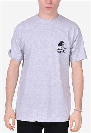 GREY PINEAPPLE OCEAN T-SHIRT