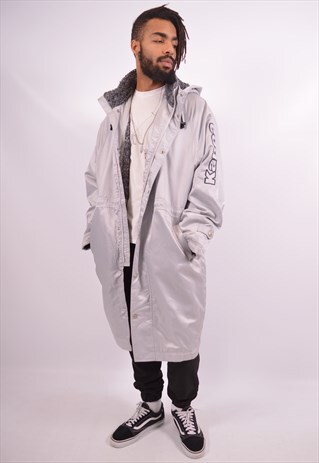 KAPPA MENS VINTAGE JACKET XL GREY 90S