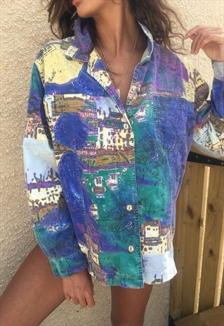 OVERSIZED RETRO 90S 80S VINTAGE UNISEX FESTIVAL SHIRT