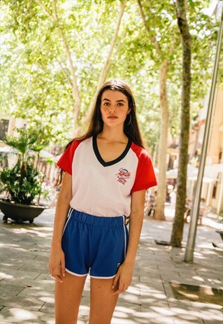 "KAOTIKO GOALS" WHITE AND RED T-SHIRT