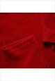 VINTAGE BEST COMPANY RED QUARTER ZIP SWEATSHIRT WOMENS