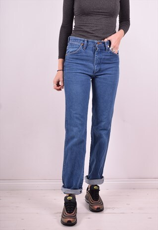 WRANGLER WOMENS VINTAGE JEANS W30 L34 BLUE 90'S