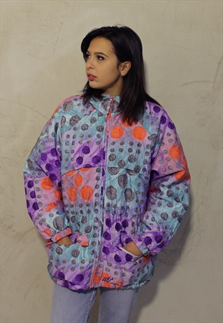 MULTICOLOR VINTAGE NORDICA PADDED SKI JACKET