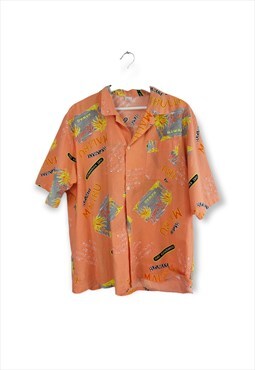Vintage Summer Malibu Shirt in Orange L