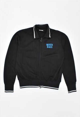 VINTAGE 90'S NORTH SAILS TRACKSUIT TOP JACKET BLACK