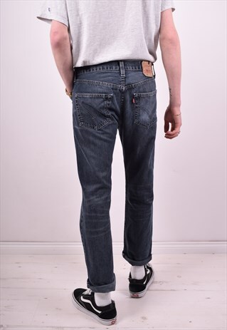 LEVI'S 501 MENS VINTAGE JEANS W32 L30 GREY 90'S