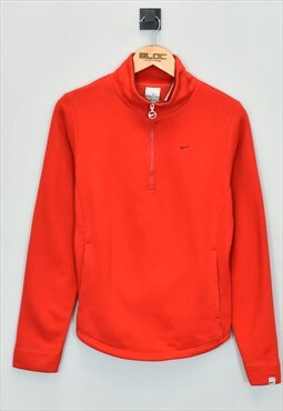 Vintage Nike Quarter Zip Sweatshirt Red XSmall
