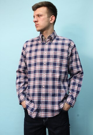 VINTAGE 90'S TOMMY HILFIGER CHECKED SHIRT