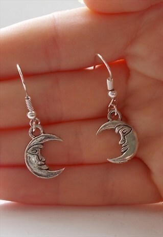 SILVER MOON EARRINGS