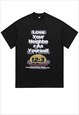 Bible print t-shirt religion tee saint slogan top in black