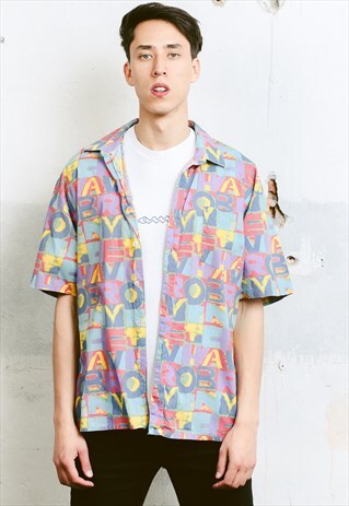 VINTAGE 90S PATTERNED SHIRT