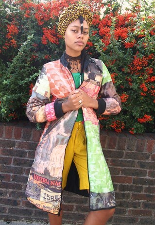 AMAZING 90S LONG BOMBER JACKET
