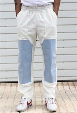 Handmade Corduroy Trousers in White