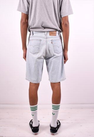 LEVI'S 550 MENS VINTAGE DENIM SHORTS W33 BLUE 90'S