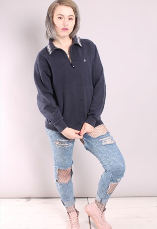 VINTAGE NAUTICA 1/4 ZIP SWEATSHIRT