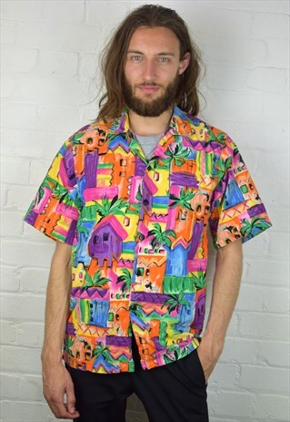 VINTAGE 90'S PATTERNED SHIRT