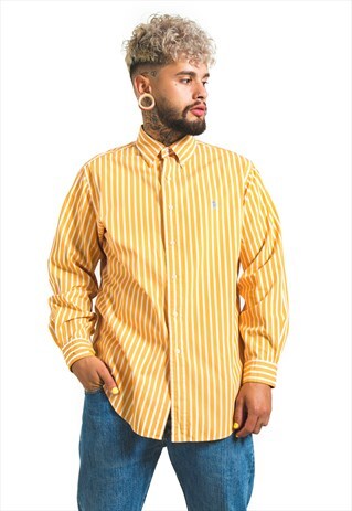 VINTAGE 80S CLASSIC POLO RALPH LAUREN SHIRT/ S6492