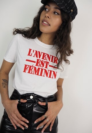 THE FUTURE IS FEMALE FRENCH SLOGAN TEE