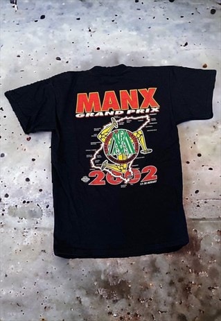 VINTAGE Y2K MANX GRAND PRIX RACING T SHIRT 