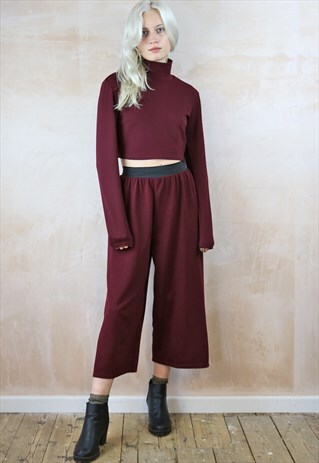WINE TEXTURED CO-ORDINATES