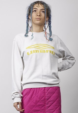 VINTAGE 90'S WHITE UMBRO SWEATER