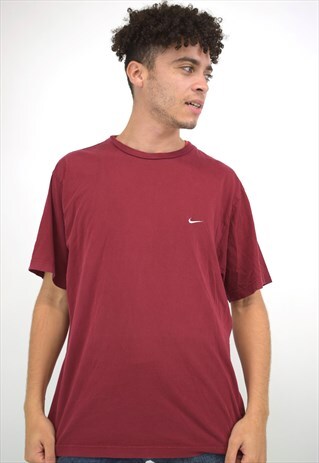 VINTAGE 90S NIKE MAROON TICK TEE