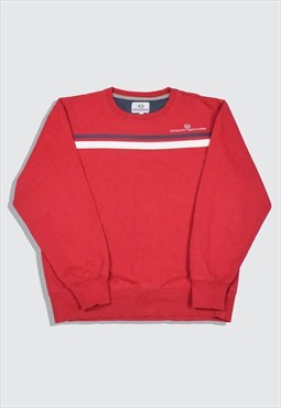 Vintage 90s Sergio Tacchini Embroidered Sweatshirt in Red
