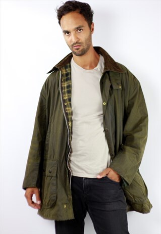 VINTAGE BARBOUR WAX COAT GREEN / GREEN PARKA