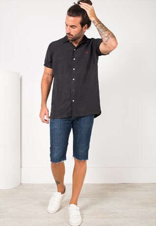 VINTAGE 80S POLO RALPH SHORT SLEEVE SHIRT/ S4194