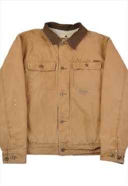 Vintage Woolrich Workwear Jacket Sherpa Lined Tan XL