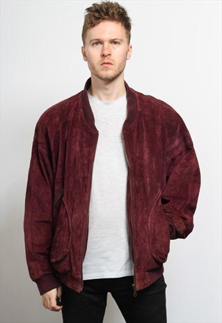 VINTAGE SUEDE BOMBER JACKET