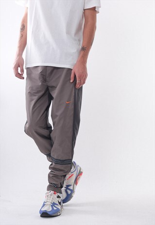 VINTAGE NIKE TRACKSUIT SOCCER JOGGER PANTS 90S BROWN