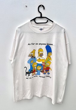 Vintage the Simpsons 2002 white T-shirt large