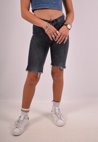 VINTAGE LEVIS 505 DENIM SHORTS BLACK