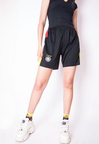 VINTAGE 90S DEUTSCHE FOOTBALL RUNNING SHORTS ID:6245