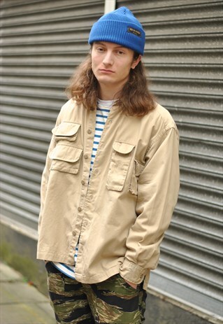 VINTAGE TOMMY HILFIGER MULTIPOCKET OVERSHIRT