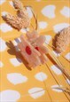 PINK DAISY STYLE FLOWER SHAPE CLAW HAIR CLIP