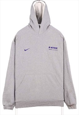 Vintage 90's Nike Hoodie College K State Pullover Grey
