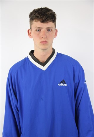 VINTAGE ADIDAS BLUE HEAVY SWEATSHIRT