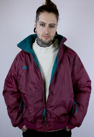 VINTAGE COLUMBIA FLEECE LINED JACKET