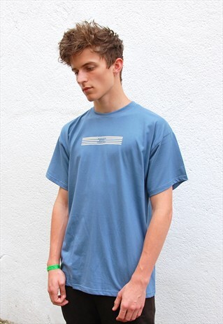 G&G UNISEX STONE BLUE LINO TEE