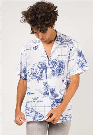 VINTAGE 80S HAWAIIAN SHIRT / S1577