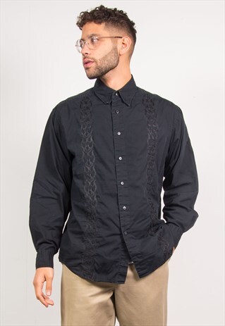 VINTAGE HARLEY DAVIDSON SHIRT FLAME PATTERN