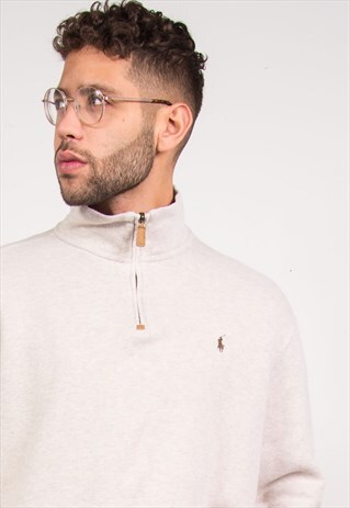 RALPH LAUREN 1/4 ZIP SWEATSHIRT