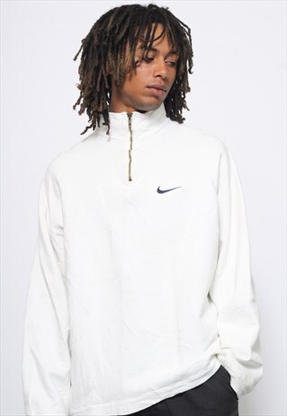 VINTAGE NIKE HEAVY COTTON 1/4 ZIP SWEATSHIRT