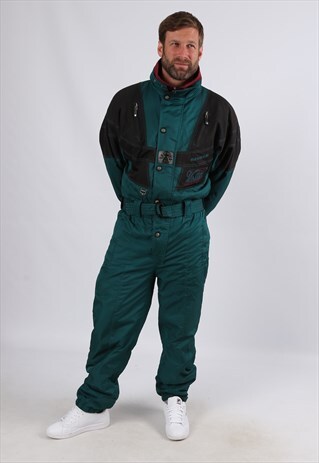 VINTAGE REUSCH FULL SKI SUIT SNOW UK L 42 - 44" (66B)