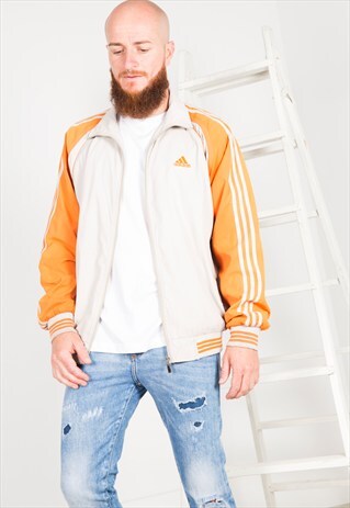 VINTAGE 80'S USA ADIDAS SHELL JACKET / S0749